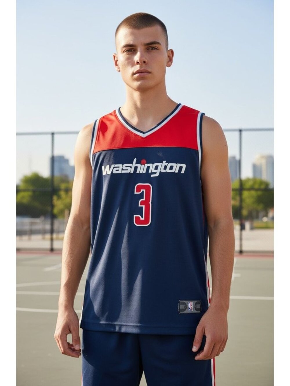 Washington Wizards Bradley Beal #3 Fanatics NBA Jersey Red/Blue Boy Size XL
